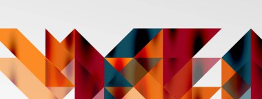 Teknik üstüste binen üçgen elementleri geometrik grafik desen biçimlendirir