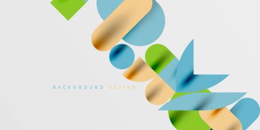 Daireler, yarı daireler, kareler ve yuvarlak şekiller mozaik tekno sanat eserleri. Duvar Kağıdı, Sancak, Arkaplan, Kart, Kitap İllüstrasyonu, İniş Sayfası