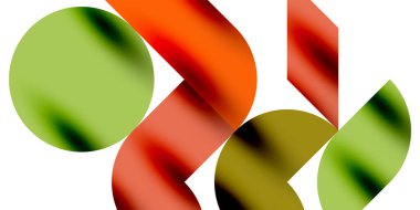 Gölge etkisi parlak daireler ve yuvarlak üçgenler geometrik modern sanat. Duvar Kağıdı, Sancak, Arkaplan, Kart, Kitap İllüstrasyonu, İniş Sayfası