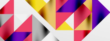 Teknik üstüste binen üçgen elementleri geometrik grafik desen biçimlendirir