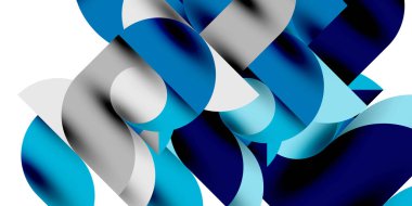 Teknik, dairesel şekilleri, geometrik sanatı en aza indirir. Vektör modern çemberler