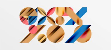 Geometrik neo desenler. Kapaklar, afişler, el ilanları ve posterler ve diğer şablonlar için soyut arkaplan