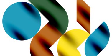 Gölge etkisi parlak daireler ve yuvarlak üçgenler geometrik modern sanat. Duvar Kağıdı, Sancak, Arkaplan, Kart, Kitap İllüstrasyonu, İniş Sayfası