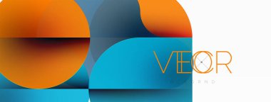 Çemberler ve yuvarlak şekiller geometrik arka planı en aza indirir. Duvar kağıdı, pankart, arkaplan veya iniş için şeffaf geometrik şekiller