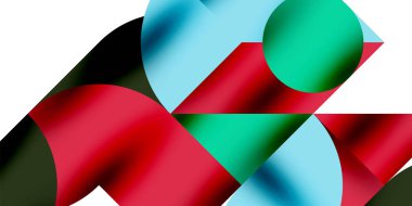 Gölge etkisi parlak daireler ve yuvarlak üçgenler geometrik modern sanat. Duvar Kağıdı, Sancak, Arkaplan, Kart, Kitap İllüstrasyonu, İniş Sayfası