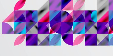 Üçgenler, yuvarlak üçgenler ve tekno sanatın daireleri. Duvar Kağıdı, Sancak, Arkaplan, Kart, Kitap İllüstrasyonu, İniş Sayfası