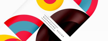 Çember ve taç yaprakları. Duvar kağıdı, Sancak, Arkaplan, Kart, Kitap İllüstrasyonu, İniş Sayfası için Geometrik güzel soyut şablon