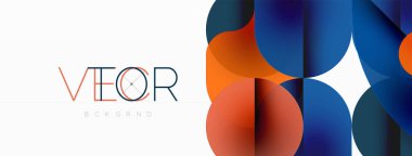 Çemberler ve yuvarlak şekiller geometrik arka planı en aza indirir. Duvar kağıdı, pankart, arkaplan veya iniş için şeffaf geometrik şekiller
