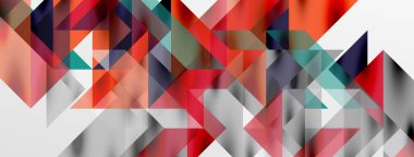 Teknik üstüste binen üçgen elementleri geometrik grafik desen biçimlendirir