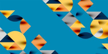 Üçgenler, yuvarlak üçgenler ve tekno sanatın daireleri. Duvar Kağıdı, Sancak, Arkaplan, Kart, Kitap İllüstrasyonu, İniş Sayfası