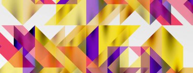 Teknik üstüste binen üçgen elementleri geometrik grafik desen biçimlendirir