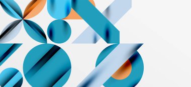 Geometrik neo desenler. Kapaklar, afişler, el ilanları ve posterler ve diğer şablonlar için soyut arkaplan