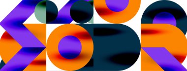 Geometrik vektör soyut arkaplan tasarımı. Vektör illüstrasyonu