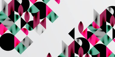 Üçgenler, yuvarlak üçgenler ve tekno sanatın daireleri. Duvar Kağıdı, Sancak, Arkaplan, Kart, Kitap İllüstrasyonu, İniş Sayfası