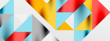 Teknik üstüste binen üçgen elementleri geometrik grafik desen biçimlendirir