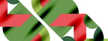 Daire deseni, çizgiler ve oklarla yuvarlak elementler Duvar kağıdı, pankart, arkaplan veya iniş için bileşimi