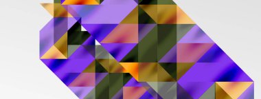 Teknik üstüste binen üçgen elementleri geometrik grafik desen biçimlendirir