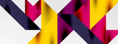 Teknik üstüste binen üçgen elementleri geometrik grafik desen biçimlendirir