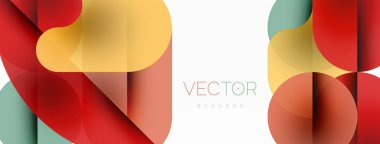 Minimum yuvarlak şekilli geometrik soyut arkaplan. Çember tasarımı. Duvar kağıdı, afiş, arkaplan veya iniş için moda tekno iş şablonu