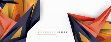 Minimum geometrik soyut arkaplan. Düşük poliamik dinamik üçgen tasarımı. Duvar kağıdı, afiş, arkaplan veya iniş için moda tekno iş şablonu