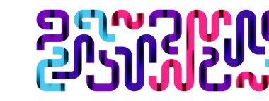 Dinamik dalgalar, akış çizgileri, çizgili vektör geometrik elementler minimum örüntü. Duvar Kağıdı, Sancak, Arkaplan, Kart, Kitap İllüstrasyonu, İniş Sayfası