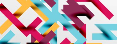 Renkli çizgiler soyut çizgi arkaplanı. Kapaklar, afişler, el ilanları ve posterler ve diğer şablonlar için pop sanatları soyut arka plan