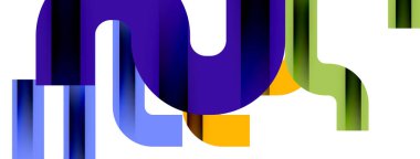 Satırlar, soyut harf tasarım arkaplanı. Duvar kağıdı, bayrak, arkaplan, kart, kitap illüstrasyonu, iniş sayfası için Geometrik vektör ilüstrasyonu