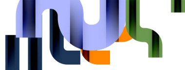 Satırlar, soyut harf tasarım arkaplanı. Duvar kağıdı, bayrak, arkaplan, kart, kitap illüstrasyonu, iniş sayfası için Geometrik vektör ilüstrasyonu