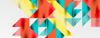 Teknik üstüste binen üçgen elementleri geometrik grafik desen biçimlendirir