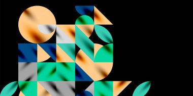 Üçgenler, yuvarlak üçgenler ve tekno sanatın daireleri. Duvar Kağıdı, Sancak, Arkaplan, Kart, Kitap İllüstrasyonu, İniş Sayfası