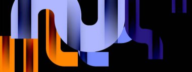 Satırlar, soyut harf tasarım arkaplanı. Duvar kağıdı, bayrak, arkaplan, kart, kitap illüstrasyonu, iniş sayfası için Geometrik vektör ilüstrasyonu