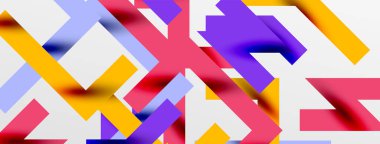 Renkli çizgiler soyut çizgi arkaplanı. Kapaklar, afişler, el ilanları ve posterler ve diğer şablonlar için pop sanatları soyut arka plan