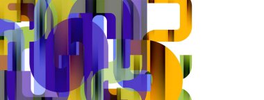 Satırlar, soyut harf tasarım arkaplanı. Duvar kağıdı, bayrak, arkaplan, kart, kitap illüstrasyonu, iniş sayfası için Geometrik vektör ilüstrasyonu