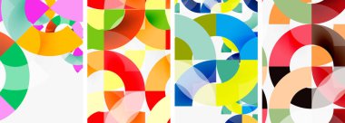 Çember çizgileri poster arkaplanı. Duvar kağıdı, bayrak, arkaplan, kart, kitap illüstrasyonu için vektör illüstrasyonu, iniş sayfası