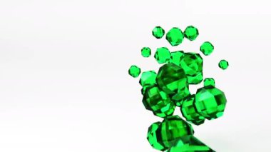 3d soyut geometrik şekil video arkaplanı