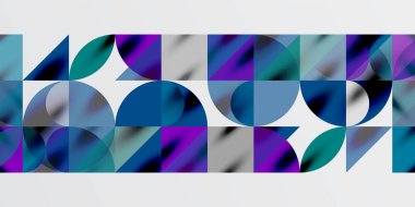 Üçgenler, yuvarlak üçgenler ve tekno sanatın daireleri. Duvar Kağıdı, Sancak, Arkaplan, Kart, Kitap İllüstrasyonu, İniş Sayfası