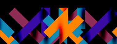 Renkli çizgiler soyut çizgi arkaplanı. Kapaklar, afişler, el ilanları ve posterler ve diğer şablonlar için pop sanatları soyut arka plan