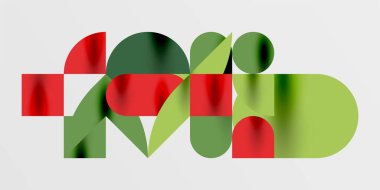 Daireler, yarı daireler, kareler ve yuvarlak şekiller mozaik tekno sanat eserleri. Duvar Kağıdı, Sancak, Arkaplan, Kart, Kitap İllüstrasyonu, İniş Sayfası