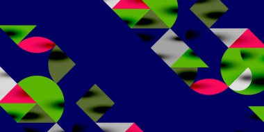 Üçgenler, yuvarlak üçgenler ve tekno sanatın daireleri. Duvar Kağıdı, Sancak, Arkaplan, Kart, Kitap İllüstrasyonu, İniş Sayfası