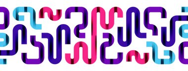 Dinamik dalgalar, akış çizgileri, çizgili vektör geometrik elementler minimum örüntü. Duvar Kağıdı, Sancak, Arkaplan, Kart, Kitap İllüstrasyonu, İniş Sayfası