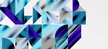 Geometrik neo desenler. Kapaklar, afişler, el ilanları ve posterler ve diğer şablonlar için soyut arkaplan