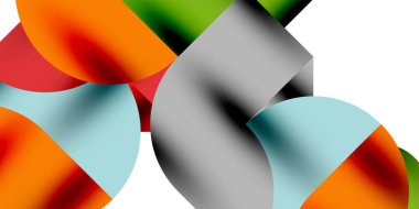 Gölge etkisi parlak daireler ve yuvarlak üçgenler geometrik modern sanat. Duvar Kağıdı, Sancak, Arkaplan, Kart, Kitap İllüstrasyonu, İniş Sayfası