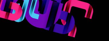 Satırlar, soyut harf tasarım arkaplanı. Duvar kağıdı, bayrak, arkaplan, kart, kitap illüstrasyonu, iniş sayfası için Geometrik vektör ilüstrasyonu