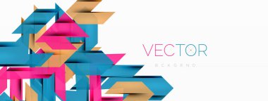 Hız ve spor geometrik arka plan. Duvar kağıdı, pankart, arkaplan veya iniş için renk çizgileri dinamik şablonu