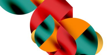 Gölge etkisi parlak daireler ve yuvarlak üçgenler geometrik modern sanat. Duvar Kağıdı, Sancak, Arkaplan, Kart, Kitap İllüstrasyonu, İniş Sayfası