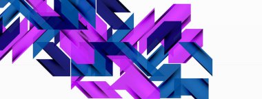 Hız ve spor geometrik arka plan. Duvar kağıdı, pankart, arkaplan veya iniş için renk çizgileri dinamik şablonu