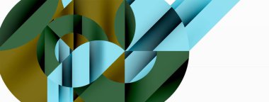 Geometrik diyagonal çizgi ve daire şekli, geniş soyut arkaplan