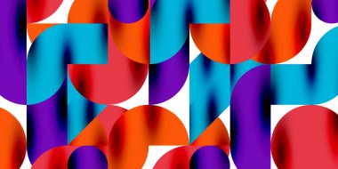 Gölge etkisi parlak daireler ve yuvarlak üçgenler geometrik modern sanat. Duvar Kağıdı, Sancak, Arkaplan, Kart, Kitap İllüstrasyonu, İniş Sayfası