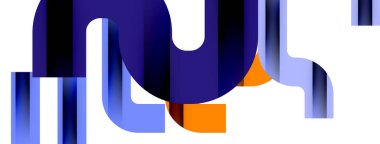 Dinamik dalgalar, akış çizgileri, çizgili vektör geometrik elementler minimum örüntü. Duvar Kağıdı, Sancak, Arkaplan, Kart, Kitap İllüstrasyonu, İniş Sayfası