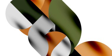 Teknik, dairesel şekilleri, geometrik sanatı en aza indirir. Vektör modern çemberler